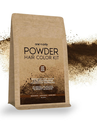 One n’ Only Hair Care - Permanent Powder Color Only Packet - Medium Brown