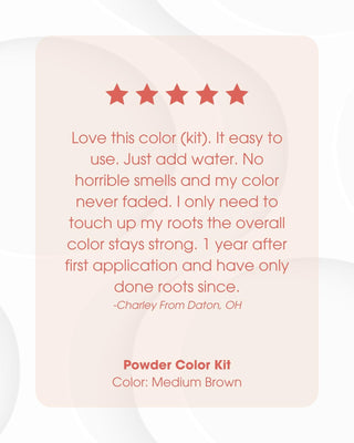 One n’ Only Hair Care - Permanent Powder Color Only Packet - Medium Brown