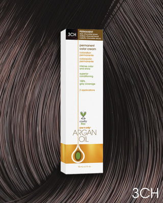 One n’ Only Hair Care - Argan Oil Permanent Hair Color 3CH Dark Chocolate Brown