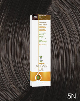 One n’ Only Hair Care - Argan Oil Permanent Hair Color 5N Light Natural Brown