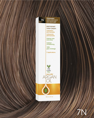 One n’ Only Hair Care - Argan Oil Permanent Hair Color 7N Medium Natural Blonde