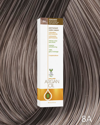 One n’ Only Hair Care - Argan Oil Permanent Hair Color 8A Light Ash Blonde