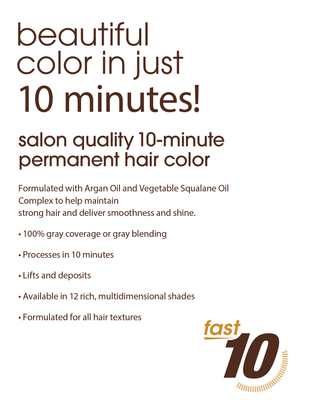 One n’ Only Hair Care - Argan Oil Fast 10 Permanent Hair Color Kit 6CA Caramel Dark Blonde