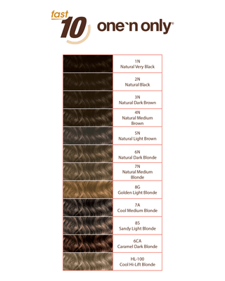One n’ Only Hair Care - Argan Oil Fast 10 Permanent Hair Color Kit 6CA Caramel Dark Blonde