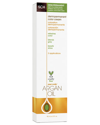 Argan Oil Demi-Permanent Hair Color - 5CH Light Chocolate Brown
