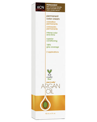 Argan Oil Permanent Hair Color 6CN Dark Cinnamon Blonde