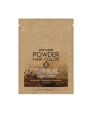 One n’ Only Hair Care - Permanent Powder Color Only Packet - Medium Brown