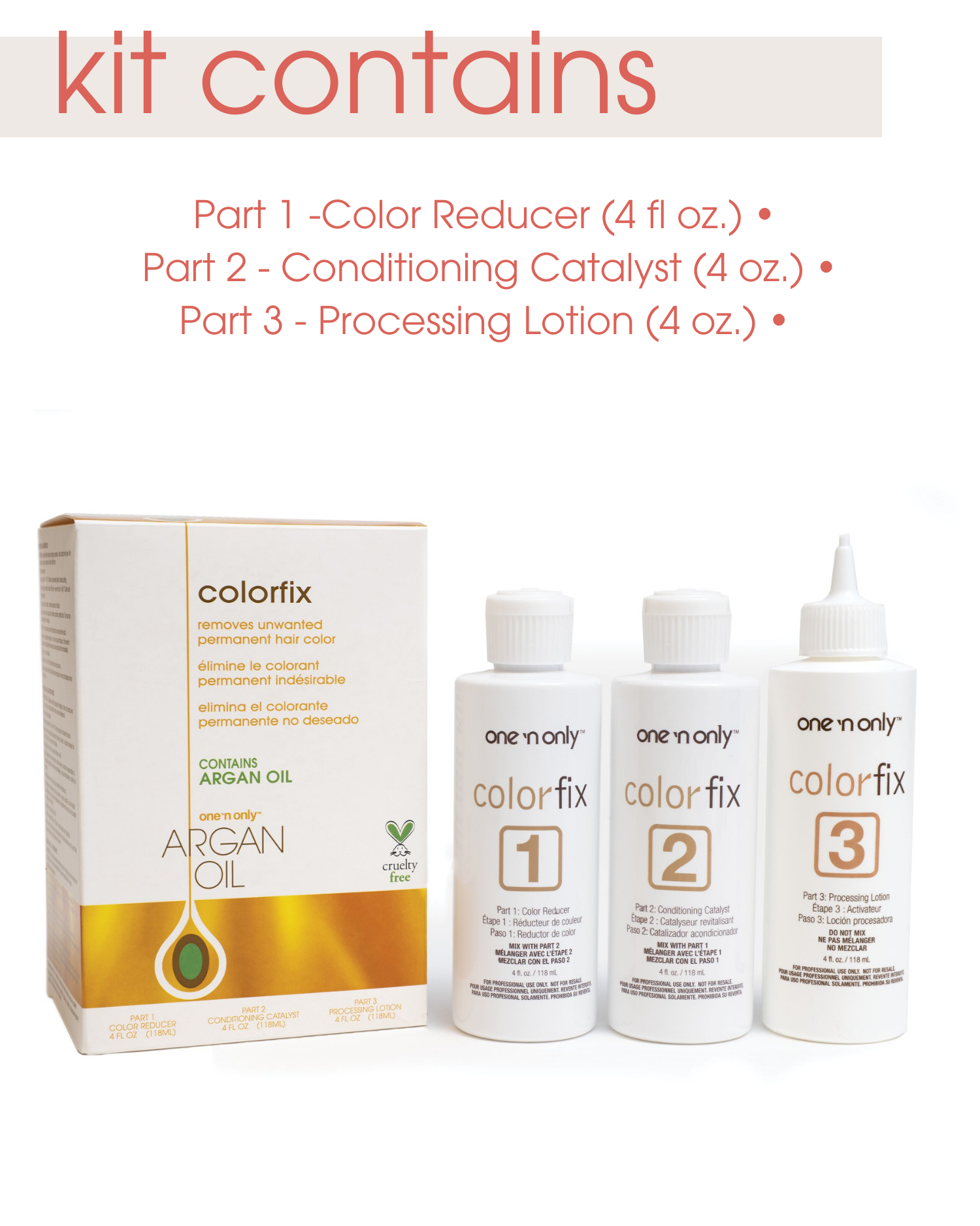 One 'n Only Colorfix Argan Oil Permanent Hair Color Remover