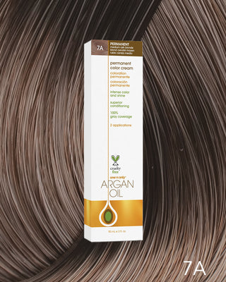 One n’ Only Hair Care - Argan Oil Permanent Hair Color 7A Medium Ash Blonde 