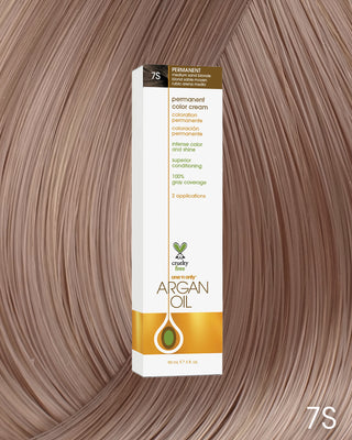 Argan Oil Permanent Hair Color 7S Medium Sand Blonde