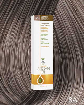 One n’ Only Hair Care - Argan Oil Permanent Hair Color 8A Light Ash Blonde 