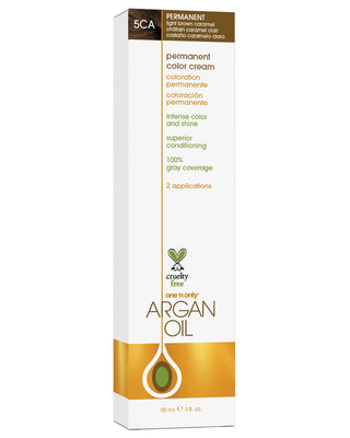 Argan Oil Permanent Hair Color 5CA Light Brown Caramel