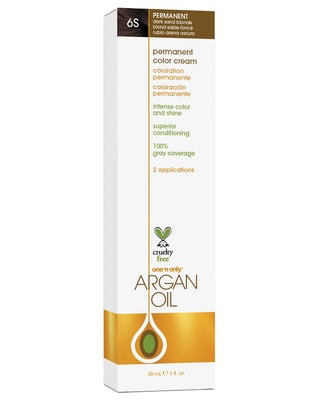 Argan Oil Permanent Hair Color 6S Dark Sand Blonde
